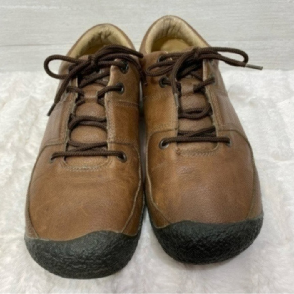 Keen men’s leather sneaker shoes Size 9.5 color Brown - Picture 2 of 12